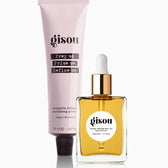 Combo set of the Propolis Infused Polishing Primer with the Honey Infused Hair Oil next to each other